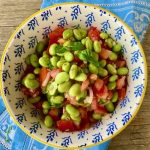 Edamame-Salat mit Tomatendressing