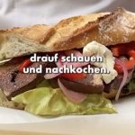 Wildes Sandwich mit mariniertem Tofu