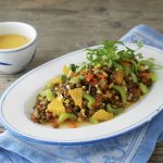 Linsensalat mit Orangen-Miso-Dressing